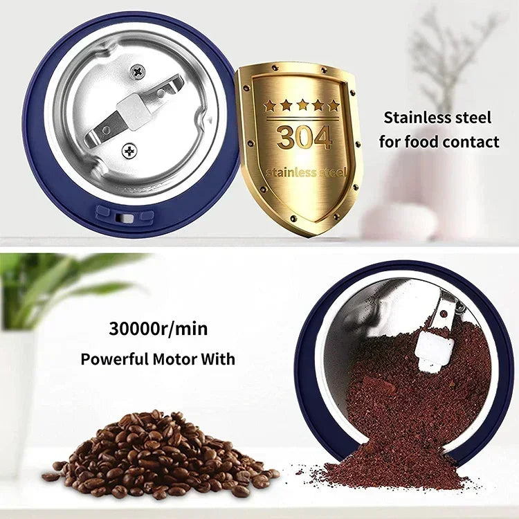 Holder-Spoon-Nut-Beansheller-Spillproof-Grip-Handpower-Cereal-Roast-Quickuse-