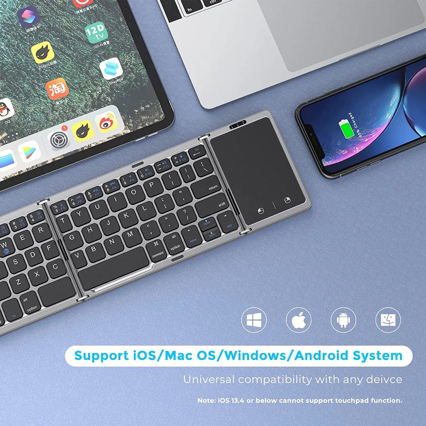 USB-C- fast- charge-
seamless- device- switching-
high-sensitivity- trackpad-
mobile- keyboard- dock