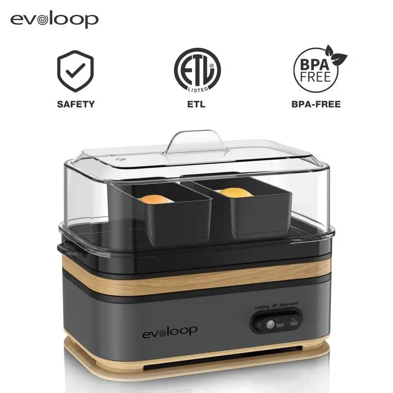 steam-based- egg- cooker-
simple- egg- solution-
multi-function- egg- tray-
safety-shutoff- design